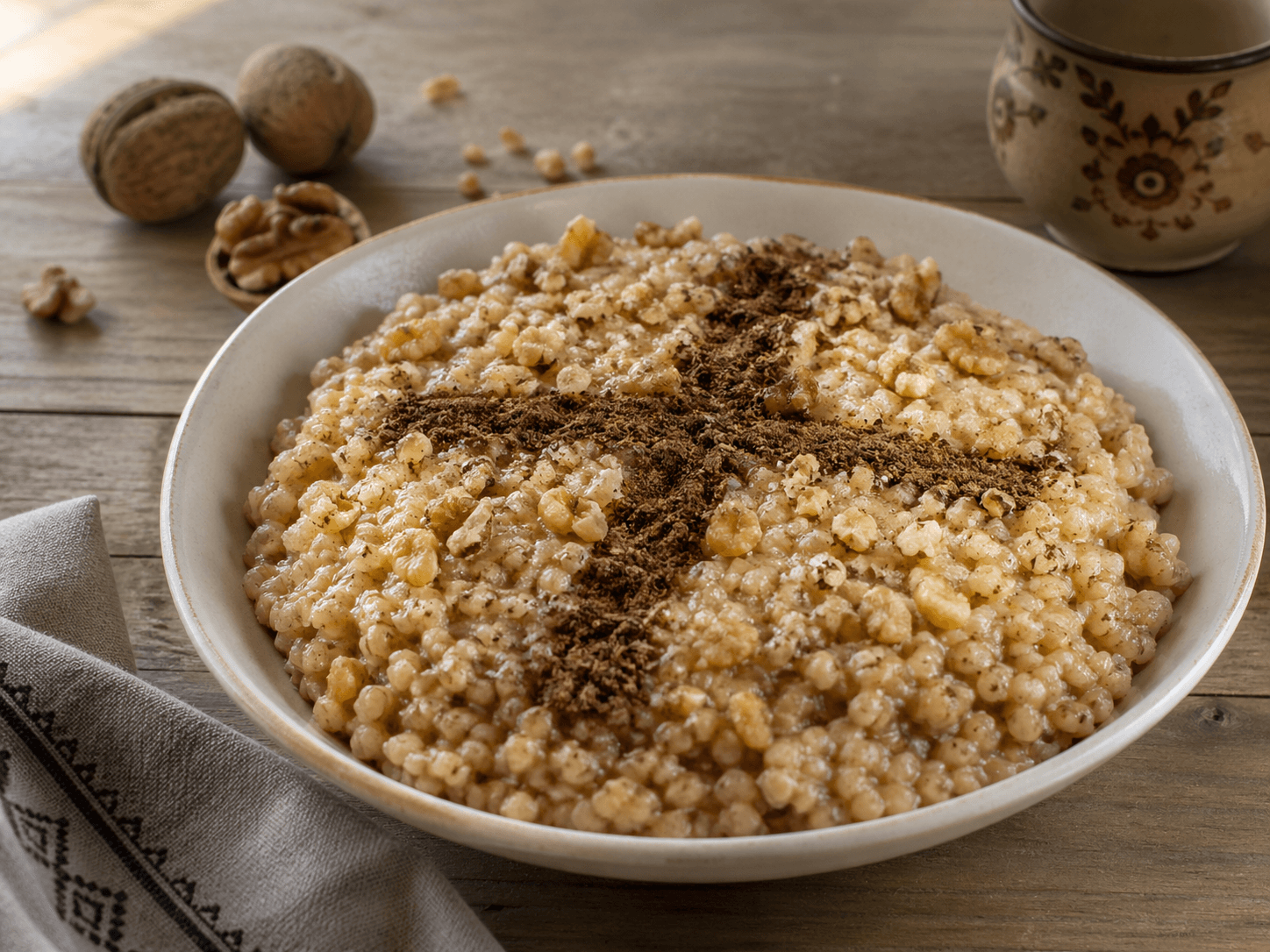 Colivă simplă pregătită ca rețetă de post.